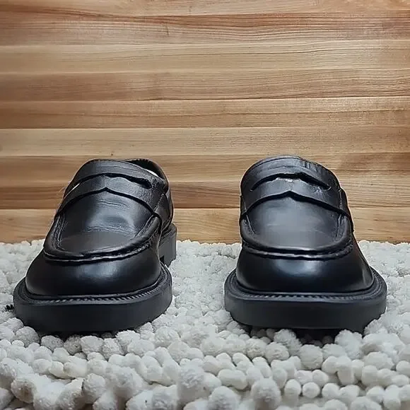 Blondo Black Leather Loafers - Picture 4 of 16